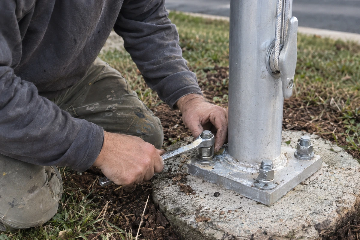 Flagpole installation and repair contractor